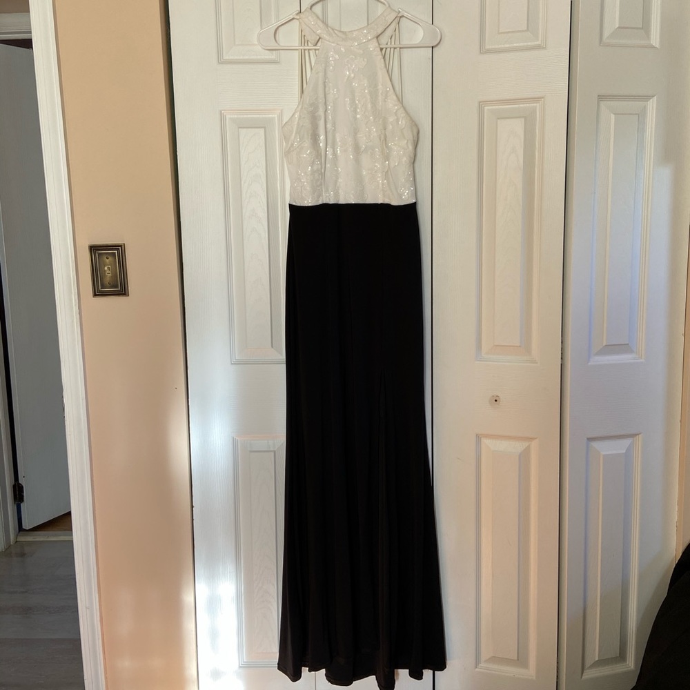 Black/White Evening Gown